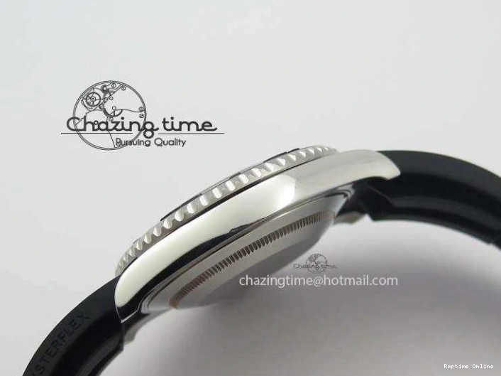 0418 ModernLook Yacht-Master 116655 SS JF Best Edition Ceramic Bezel On Rubber Strap SA 3850